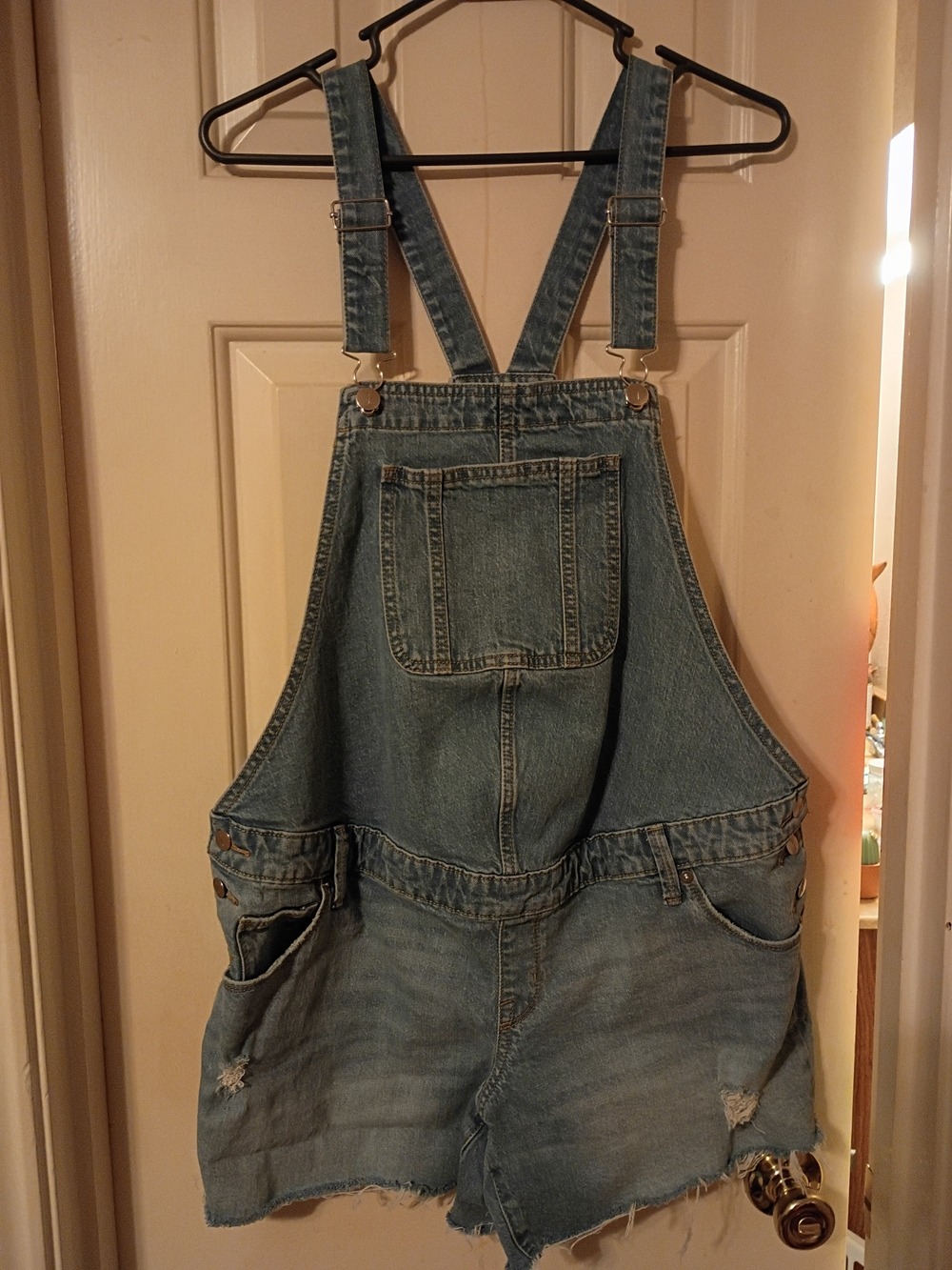 Isabel Maternity by Ingrid & Isabel Denim Blue Overalls Shorts